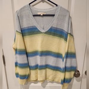 Loft Ombre V-Neck Sweater